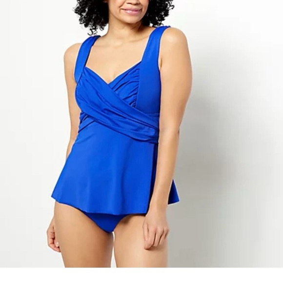 Kim Gravel x Swimsuits For All Wrap Sweetheart Top & Brief Set Black Regular 14 - Picture 8 of 8